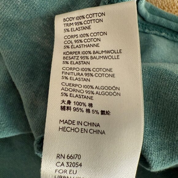 Free People We The Free Ivy Tee in Aqua Combo size M - Picture 11 of 11